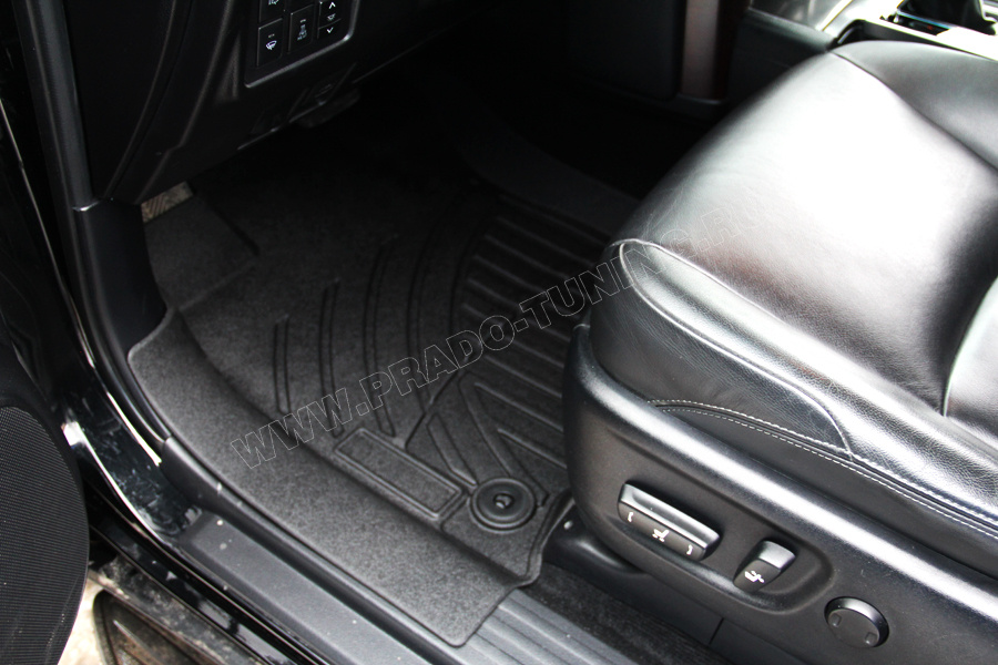 Ковры-корыта в салон WeatherTech РЕПЛИКА  LC-150 (13-) черн.