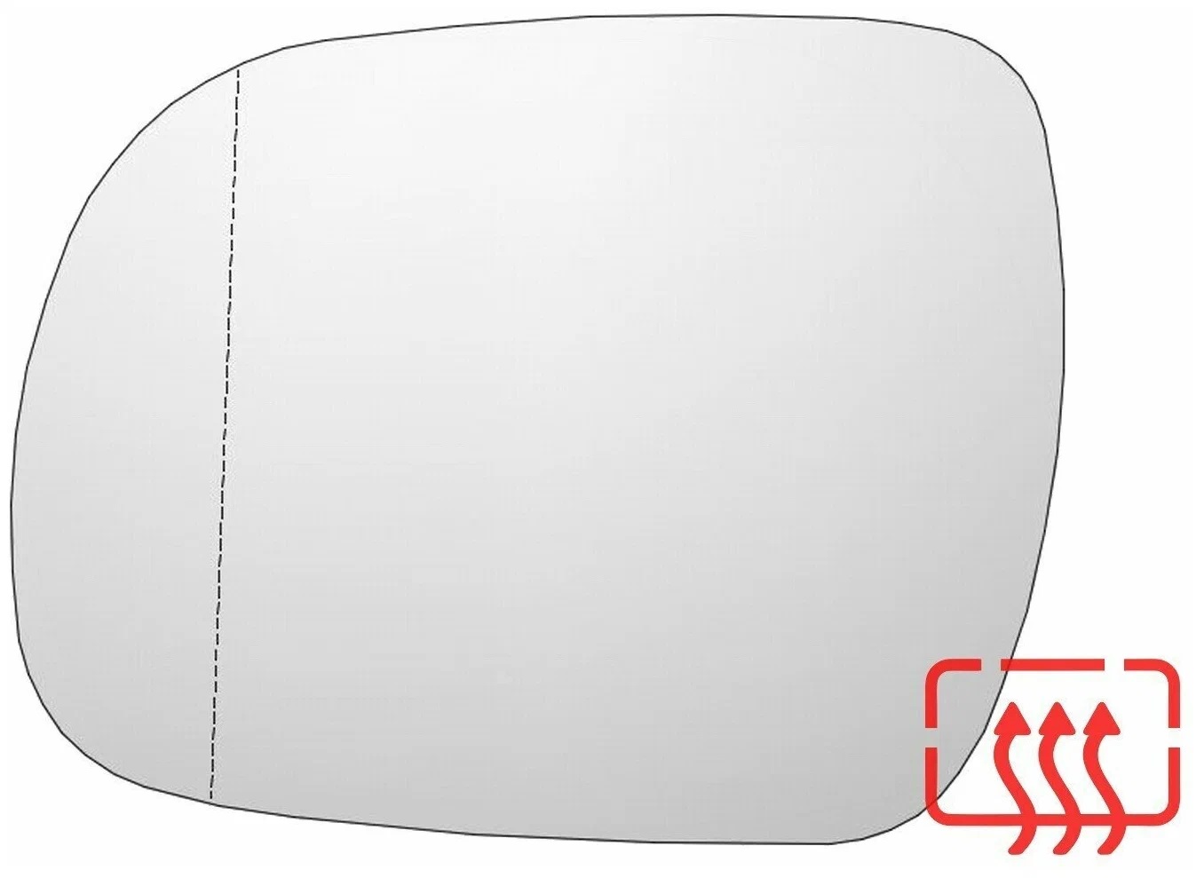 Элементы зеркал с подогревом Fortuner/Hilux