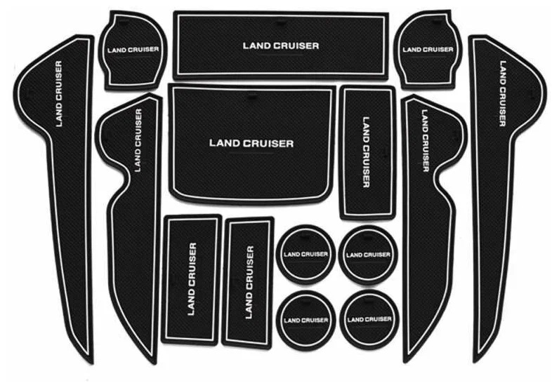 Набор ковриков в кармашки с белой окантовкой  LC200