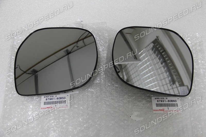 Зеркальный элемент с подогревом правый LC150/LC200