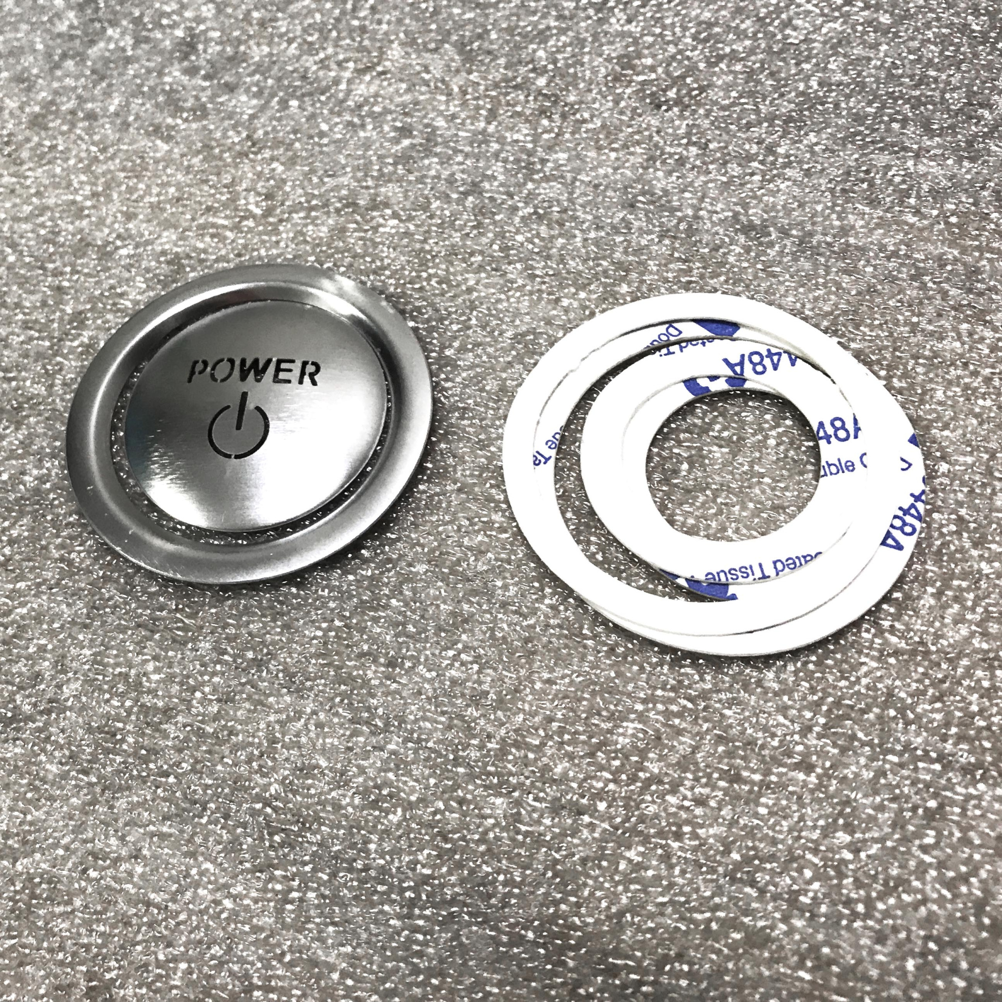 Накладка на кнопкку старт/стоп  Camry V70 (2021-) серебро